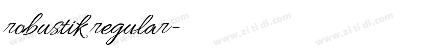 robustik regular字体转换 robustik regular字体转换